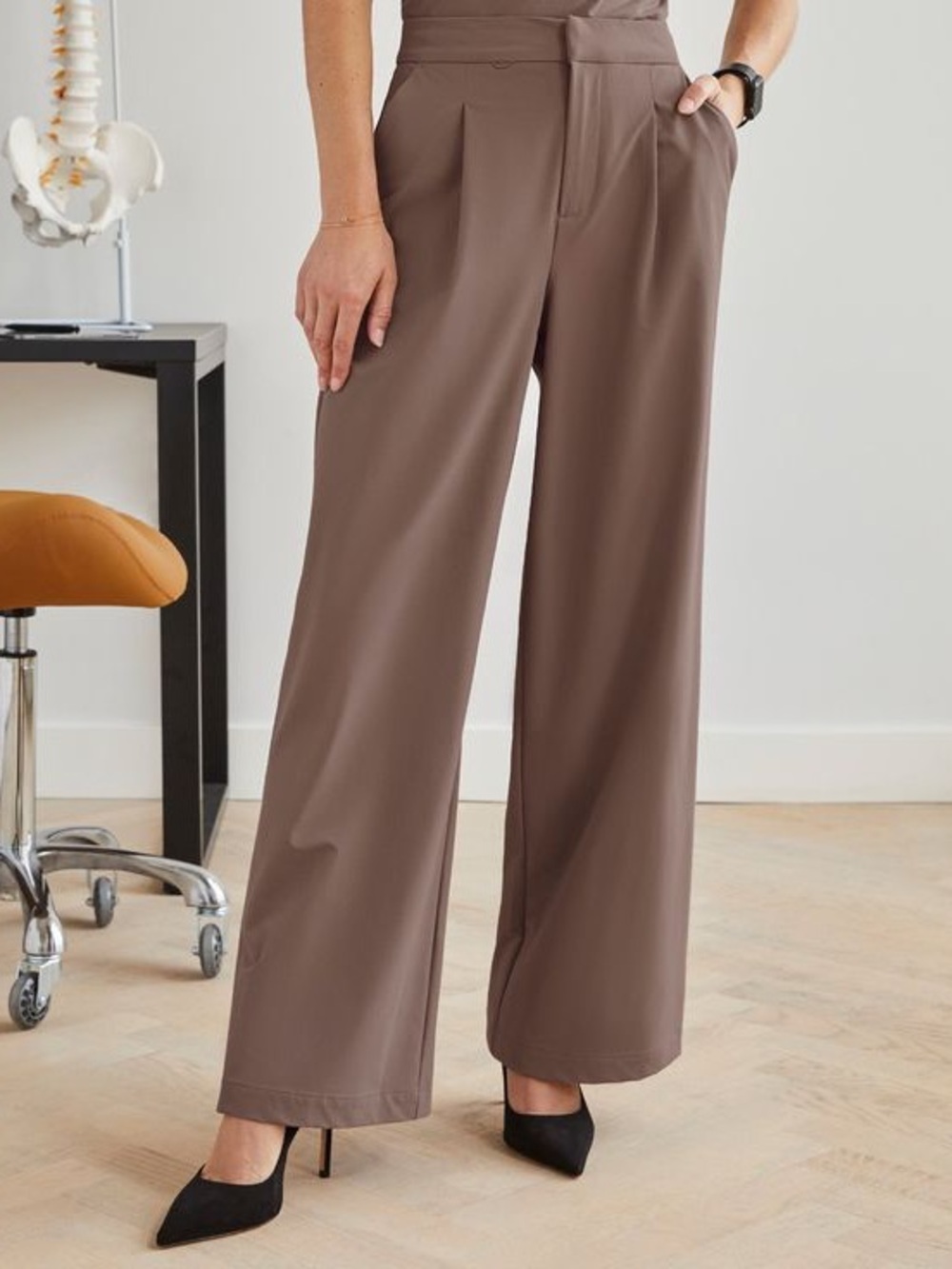 FIGS FIGSPRO™ High Waisted Wide Leg Scrub Trouser Pants